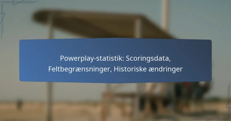 Powerplay-statistik: Scoringsdata, Feltbegrænsninger, Historiske ændringer