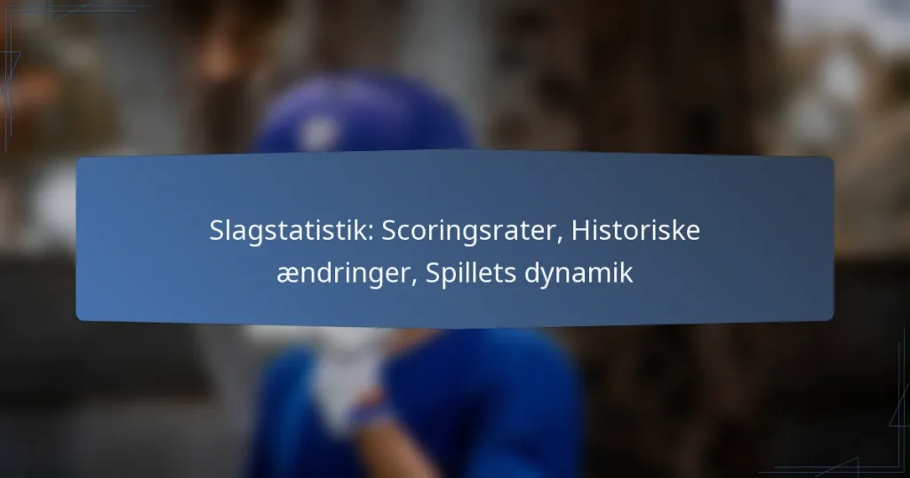 Slagstatistik: Scoringsrater, Historiske ændringer, Spillets dynamik